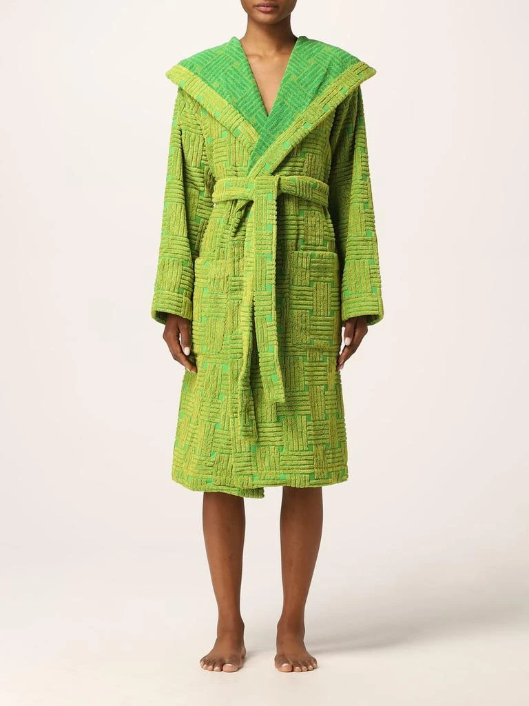 商品Bottega Veneta|Bottega Veneta intreccio cotton bathrobe,价格¥3182,第1张图片