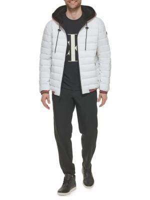 商品Calvin Klein|Faux Fur Lined Hooded Puffer Jacket,价格¥573,第6张图片详细描述