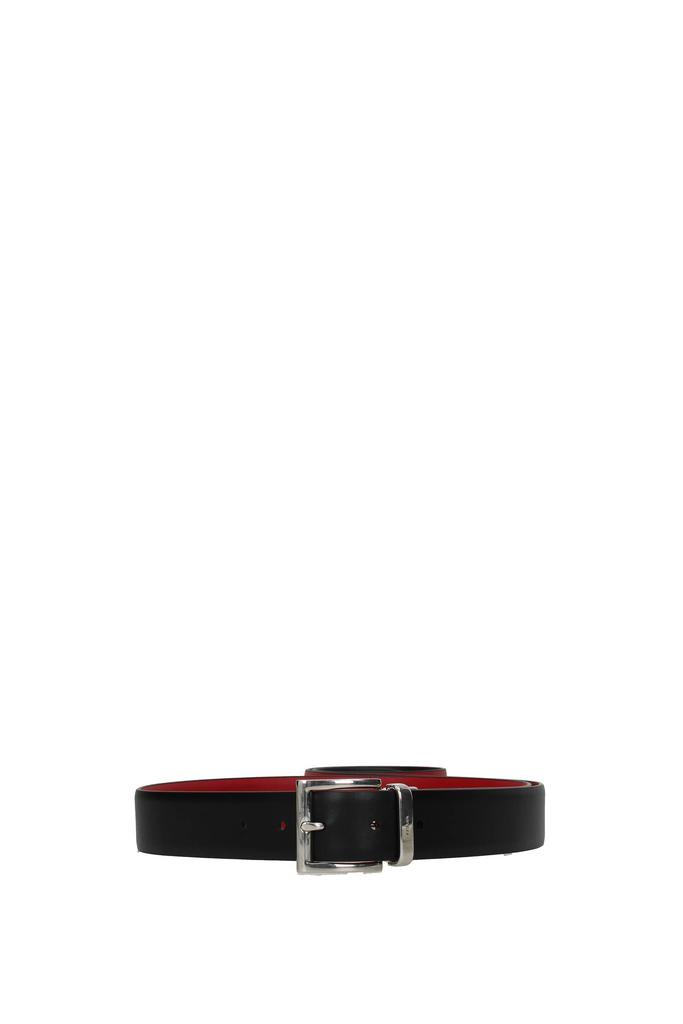 Regular belts Leather Red Black商品第2张图片规格展示