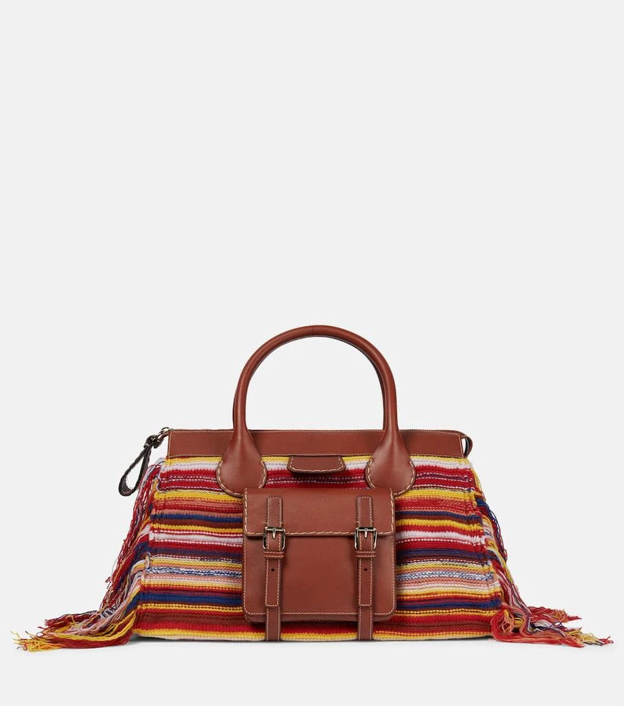 商品Chloé|Edith Large cashmere and leather tote,价格¥19961,第1张图片