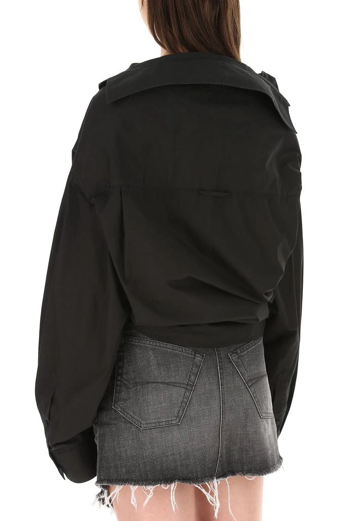 商品Balenciaga|Black poplin oversize shirt,价格¥6248,第3张图片详细描述