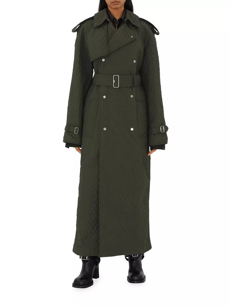 商品Burberry|Quilted Double-Breasted Trench Coat,价格¥17607,第4张图片详细描述