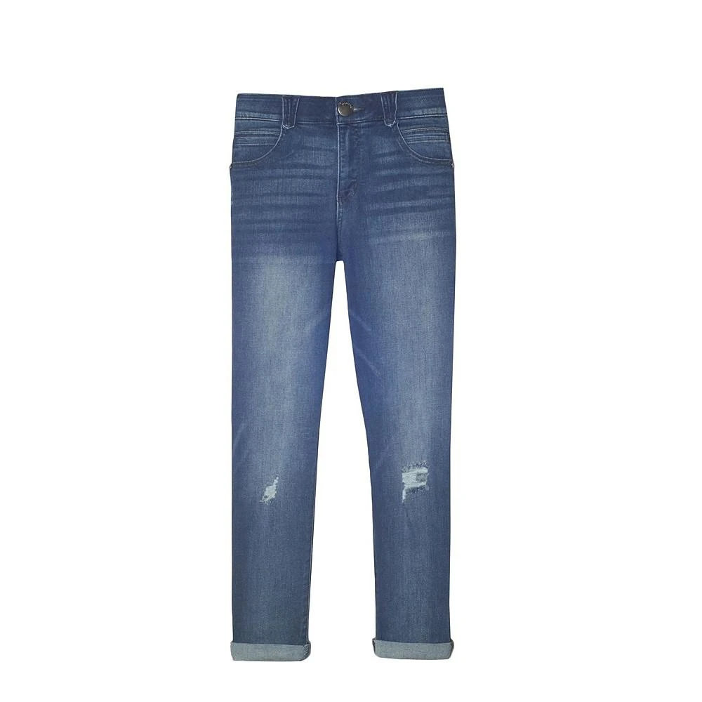 商品Democracy|Women's Ab Solution Roll Cuff Elastic Waistband Crop Jeans,价格¥497,第1张图片