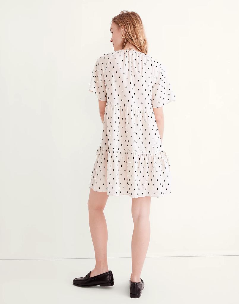 商品Madewell|Cotton-Linen Lorelei Mini Dress in Clip Dot,价格¥552,第5张图片详细描述
