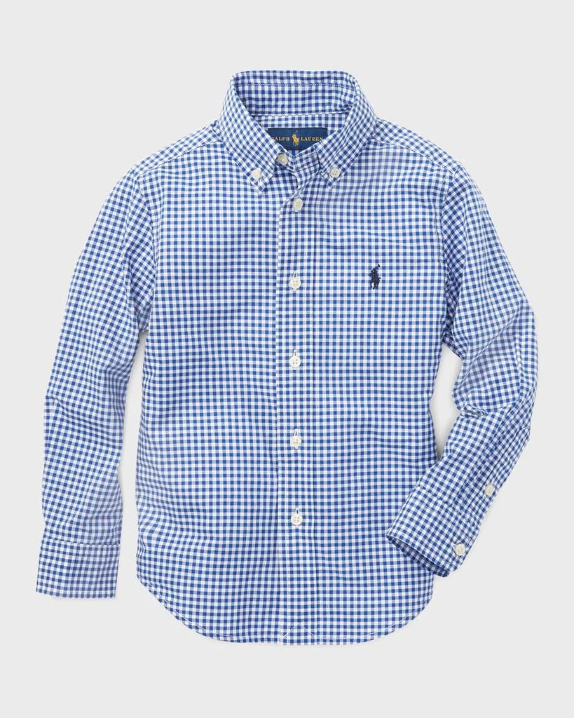 商品Ralph Lauren|Poplin Woven Gingham Sport Shirt, Size 2-7,价格¥450,第1张图片
