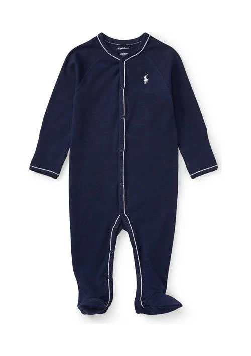 商品Ralph Lauren|Lauren Childrenswear Cotton Footed Coverall,价格¥297,第1张图片