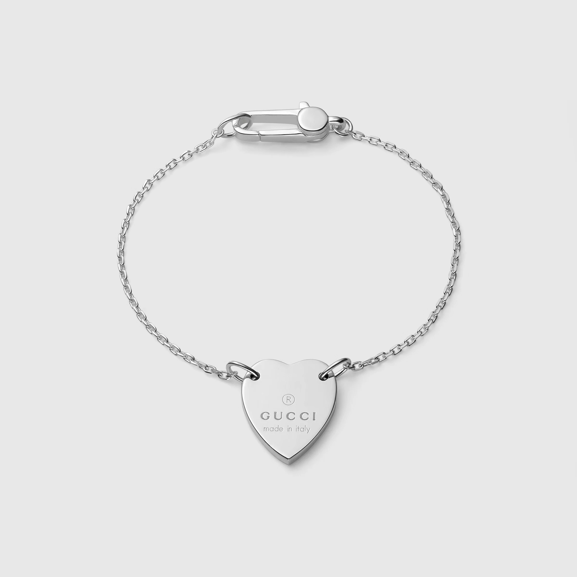 商品Gucci|Gucci标志性爱心手链  YBA223513001017｜包邮【Z洛杉矶直发】,价格¥1329,第1张图片