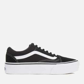 商品Vans|Vans Women's Old Skool Platform Trainers - Black/White,价格¥487,第1张图片