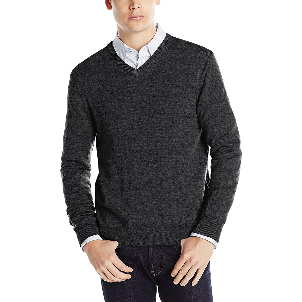 商品Calvin Klein|包邮 | 男士V领羊毛衫 40QS300-021（预计一周发货）【Z洛杉矶直发】,价格¥364,第1张图片