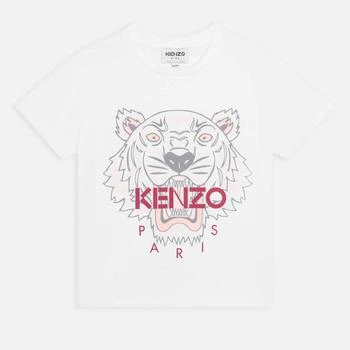 商品Kenzo|KENZO Girls' Logo Cotton-Jersey T-Shirt,价格¥334,第1张图片