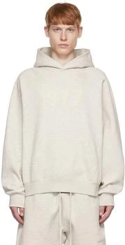 商品Essentials|Off-White Cotton Hoodie,价格¥510,第1张图片