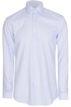 商品Hugo Boss|Hugo Ismo Slim-Fit Cotton Shirt Blue ,价格¥605,第4张图片详细描述