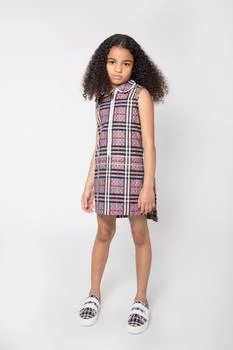 商品Burberry|Girls Cotton Check Sleeveless Dress,价格¥1390,第5张图片详细描述