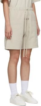 商品Essentials|Beige Fleece Shorts,价格¥578,第2张图片详细描述