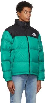 商品 The North Face|男款 1996 Retro Nuptse 复古羽绒夹克 黑绿色,价格¥1362-¥1429,第2张图片详细描述