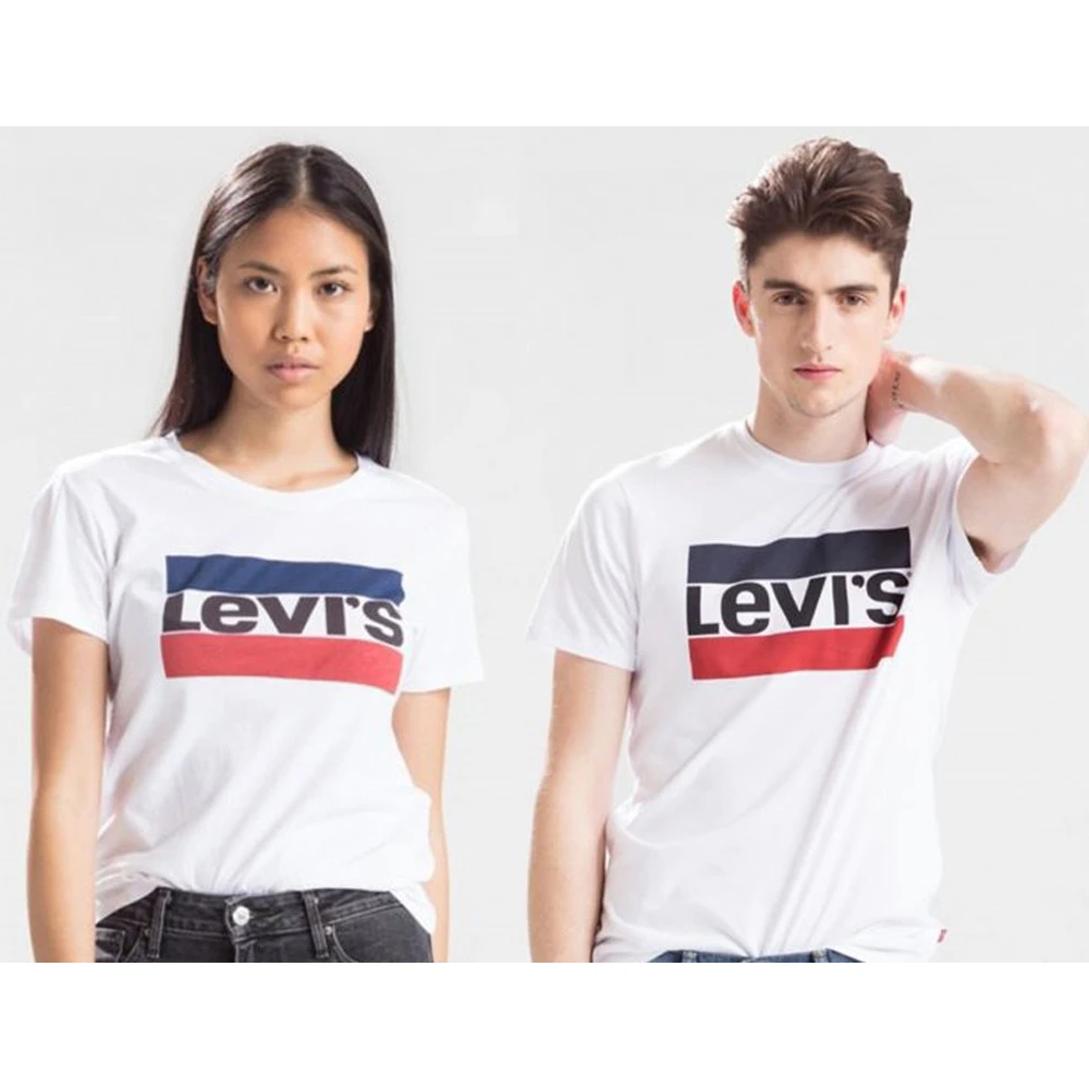 商品Levi's|包邮｜李维斯男式白色100%全棉LOGO印花短袖 圆领T恤 54914-0020（预计 1 周发货）【Z洛杉矶直发】,价格¥204,第1张图片