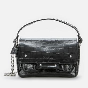 商品Nunoo|Núnoo Women's Honey Croco Small Cross Body Bag - Black ,价格¥716,第1张图片