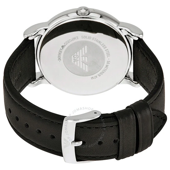 商品Emporio Armani|Emporio Armani Classic Black Dial Black Leather Strap Watch 41mm AR1692｜包邮【G纽约直发】,价格¥854,第4张图片详细描述