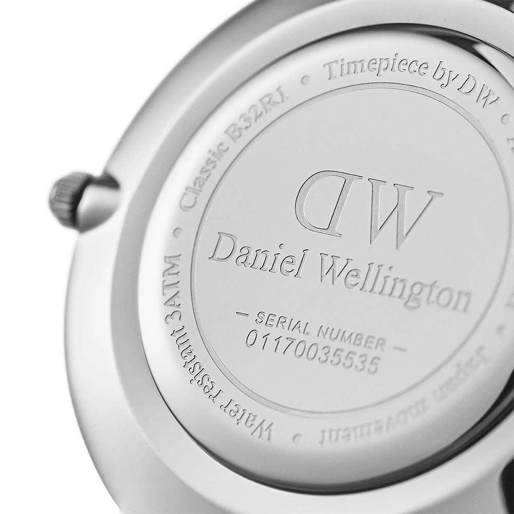 商品Daniel Wellington|包邮 |  32mm白�色表盘银色表壳银色链条表带石英表 DW00100164（预计 1 周发货）【Z洛杉矶直发】,价格¥892,第5张图片详细描述