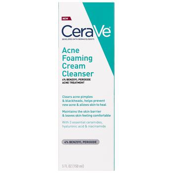 Acne Foaming Cream Face Cleanser for Sensitive Skin商品第3张图片规格展示