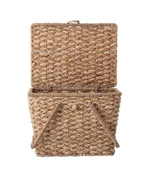 商品Bloomingville  |Bankuan grass basket with lid ,价格¥497,第1张图片