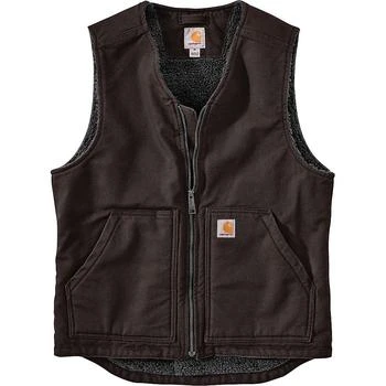 商品Carhartt|Carhartt Men's Washed Duck Sherpa-Lined Vest,价格¥595,第1张图片