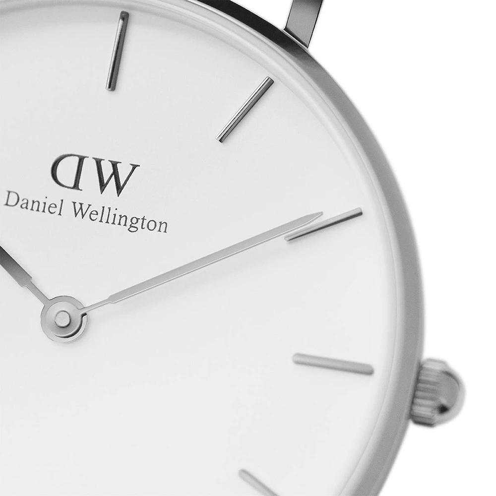 商品Daniel Wellington|包邮 |  32mm白色表盘银色表壳银色链条表带石英表 DW00100164（预计 1 周发货）【Z洛杉矶直发】,价格¥899,第4张图片详细描述