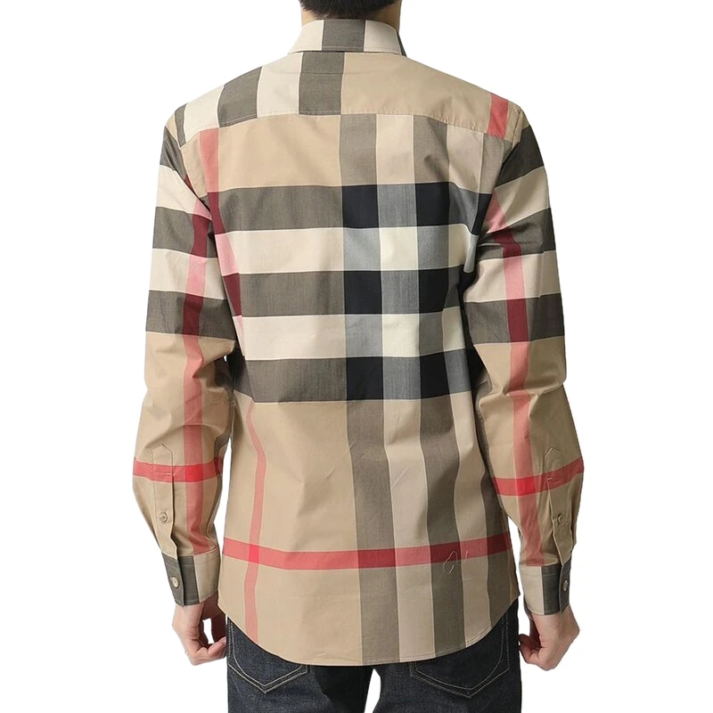 商品Burberry|包邮 | 男士格纹衬衫 8010213（预计一周发货）【香港直发】,价格¥2933,第4张图片详细描述