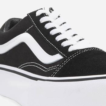 Vans Women's Old Skool Platform Trainers - Black/White商品第6张图片规格展示