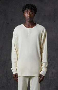 商品Essentials|Essentials Cream Thermal Long Sleeve Henley T-Shirt｜包邮【S北美特拉华直发】,价格¥525,第2张图片详细描述