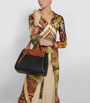 商品Loewe|Leather Lazo Top Handle Bag,价格¥13880,第4张图片详细描述