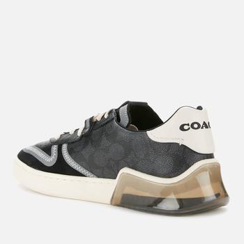 Coach Men's Signature Tech Court Trainers - Charcoal/Black商品第2张图片规格展示