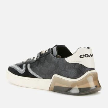 商品Coach|Coach Men's Signature Tech Court Trainers - Charcoal/Black,价格¥1200,第2张图片详细描述