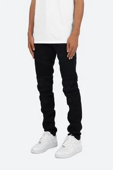 商品MNML| M315 Stretch Moto Denim - Black ,价格¥378,第3张图片详细描述