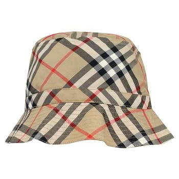 商品Burberry|Archive Beige Chandy Hat  儿童格纹渔夫帽,价格¥711,第1张图片