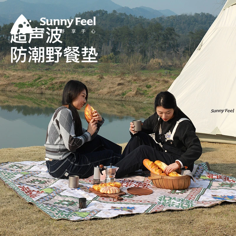 Sunnyfeel山扉户外野餐垫ins风超声波防潮垫加厚野外地垫便携式（1件起送）-全国包邮，偏远地区除外，具体发货根据物流情况  商品