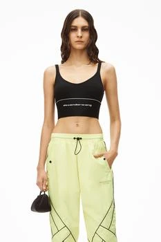 商品alexanderwang|亚历山大·王 罗纹平纹针织徽标弹性文胸,价格¥1161,第3张图片详细描述