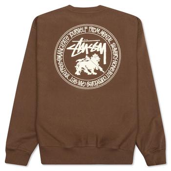 Stussy Rasta Dot Crew - Coffee商品第2张图片规格展示