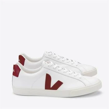 商品Veja|Veja Women's Esplar Leather Trainers - Extra White/Marsala,价格¥616,第1张图片