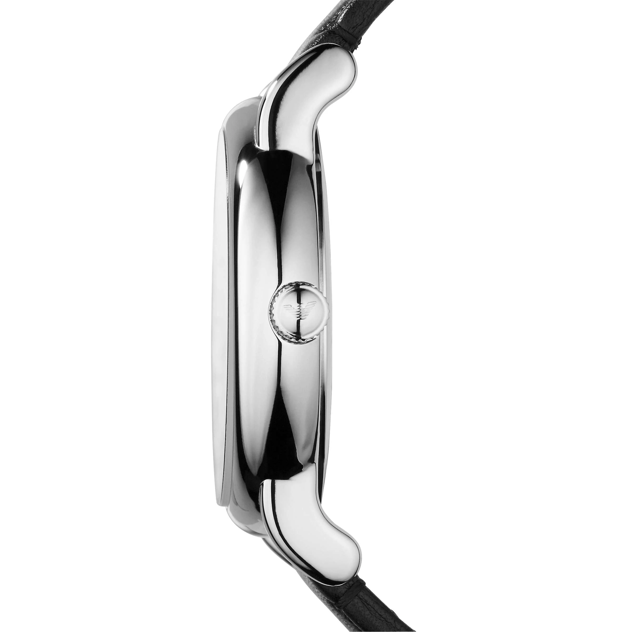 商品Emporio Armani|Emporio Armani Classic Black Dial Black Leather Strap Watch 41mm AR1692｜包邮【G纽约直发】,价格¥854,第3张图片详细描述