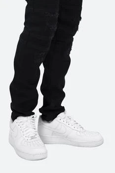 商品MNML| M315 Stretch Moto Denim - Black ,价格¥378,第5张图片详细描述