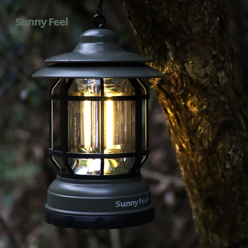 Sunnyfeel山扉户外露复古营氛围灯手提野营地灯挂灯帐篷灯装饰灯（1件起送�）-全国包邮，偏远地区除外，具体发货根据物流情况  商品