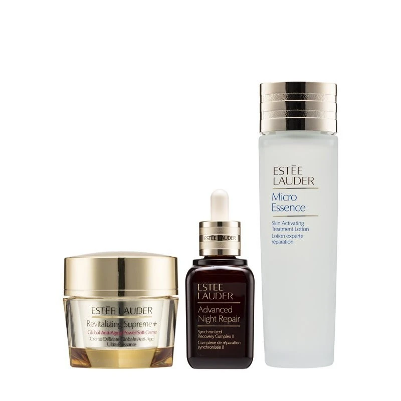 商品Estée Lauder|【第七代小棕瓶】ESTEE LAUDER /雅诗兰黛 升级再生3件套 (肌底微精华150ML+小棕瓶精华50ML+智妍精华面霜75ML)｜包邮【香港直发】,价格¥1688,第1张图片