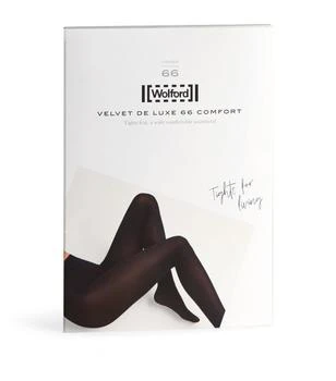 商品Wolford|Wolford black Velvet De Luxe 66 Comfort Tights,价格¥286,第1张图片