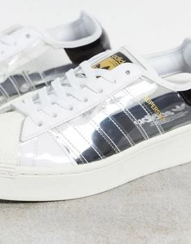 商品Adidas|adidas Originals Superstar bold trainers with transparent panels in white,价格¥368,第2张图片详细描述