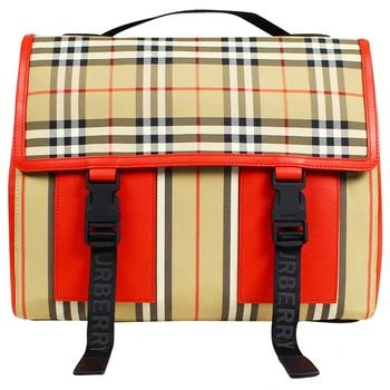 商品Burberry|Satchel Bright Military Red & Beige,价格¥2660,第1张图片