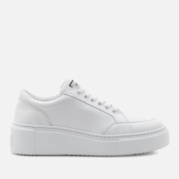 Valentino | VALENTINO WOMEN'S BARAGA SUMMER EMBOSSED LEATHER FLATFORM TRAINERS 1977.14元 商品图片