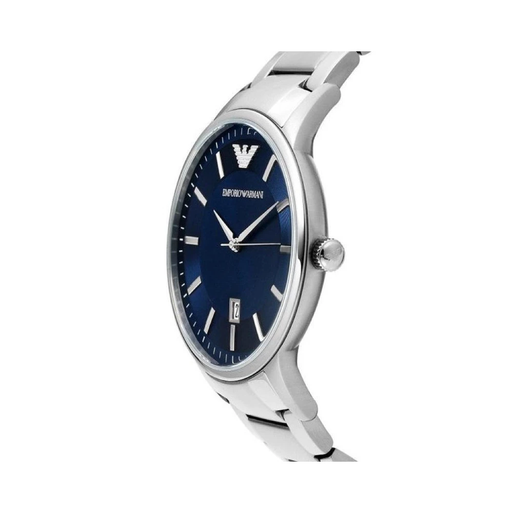 商品Emporio Armani|Emporio Armani Renato Silver Quartz Watch Blue Dial AR11180｜包邮【G纽约直发】,价格¥1193,第2张图片详细描述