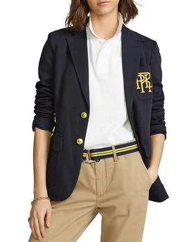 商品Polo Ralph Lauren|Knit Blazer  女式 拉夫劳伦 Blazer系列 针织 单排扣 西装外套,价格¥2135,第1张图片
