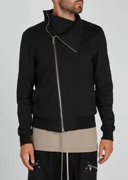 商品Rick Owens|Black cotton track jacket ,价格¥3828,第2张图片详细描述